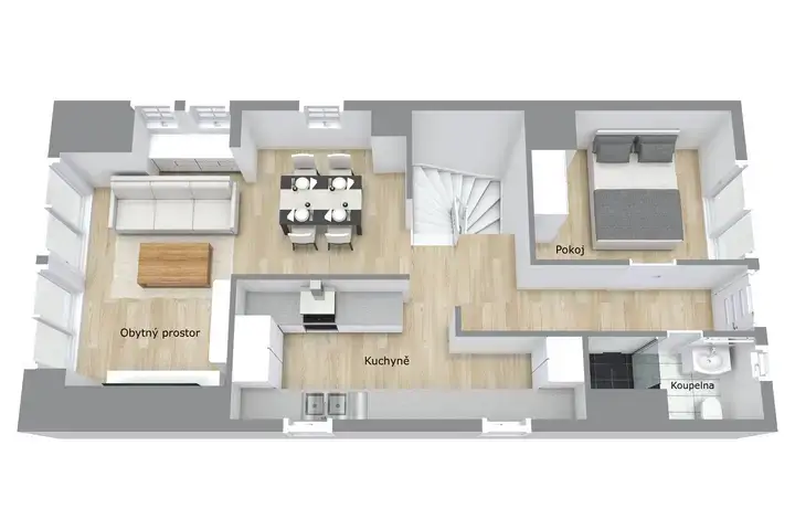 Půdorys nemovitosti Ostrava - 2