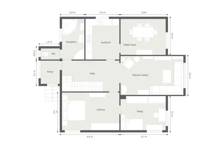 Půdorys nemovitosti Ostrava - 4